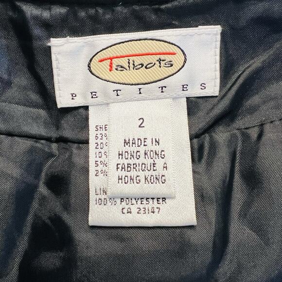 TALBOTS Petite Wool Tweed Gray Fluorescent Pockets 2P Lined Pencil Skirt (A0131) - Picture 6 of 7